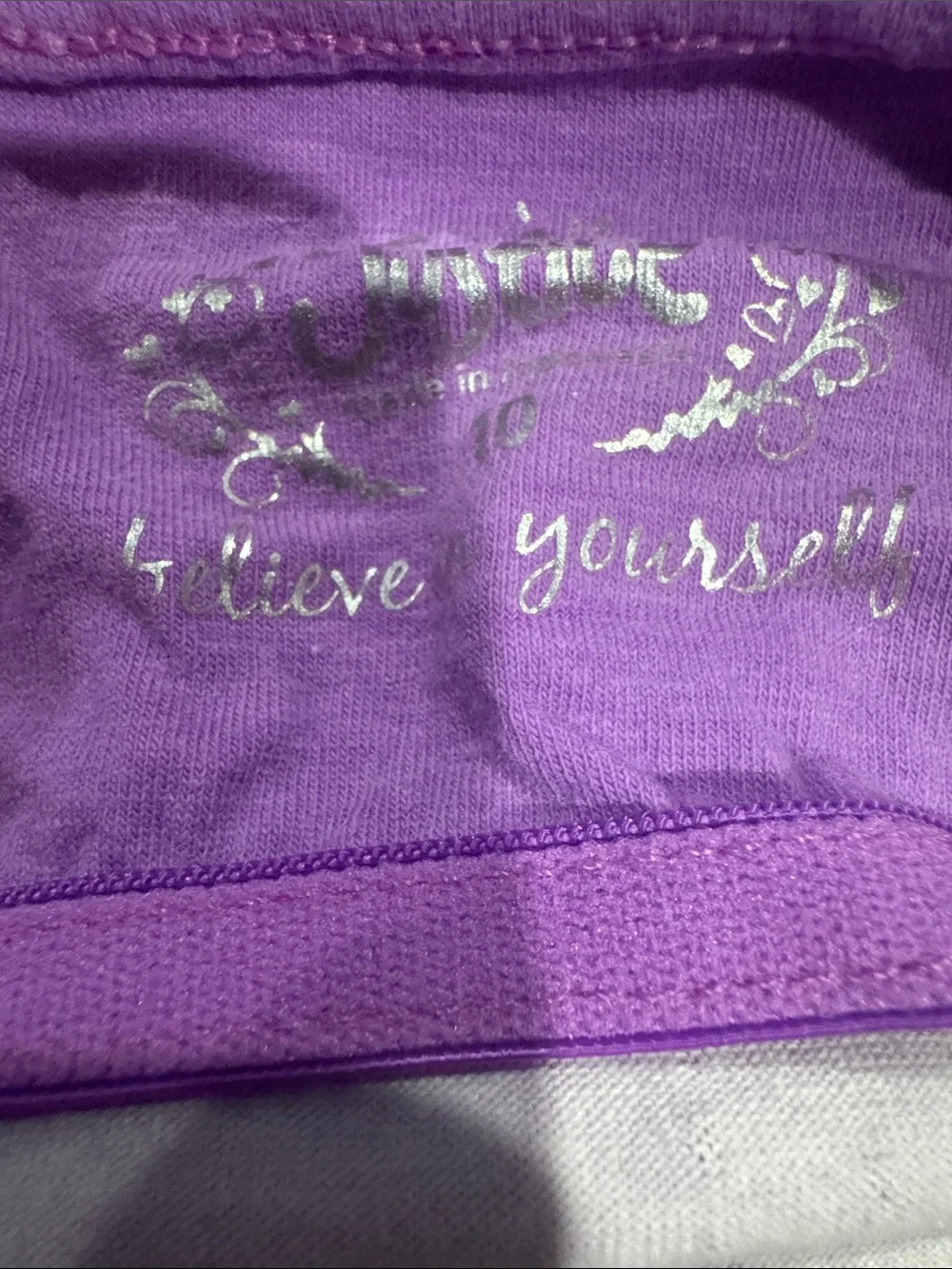 Lavender Sparkle Cami Tank Top size 10 !